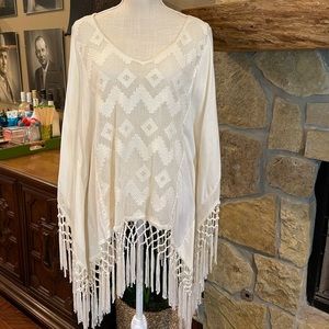 Anthropologie Lilka fringe tunic - Medium